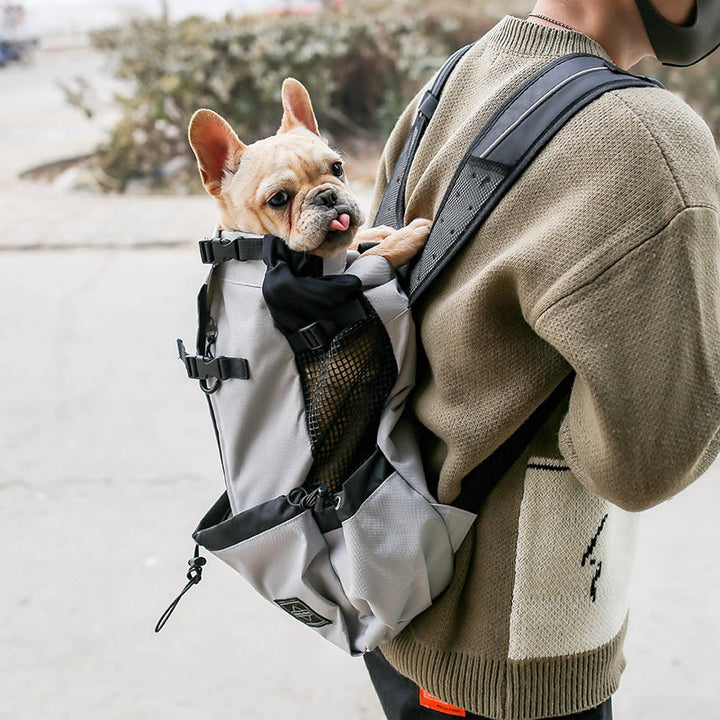Portable Double Shoulder Pet Carrier Backpack For Outdoor Travel