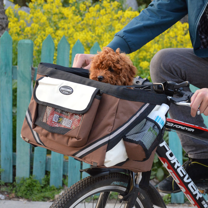 Take Your Pet on the Go: The Ultimate Removable Pet Bicycle Handlebar Carrier