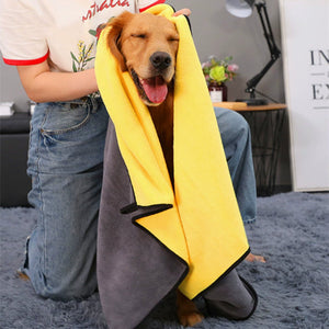Super Absorbent Quick-Drying Pet Bath Towel For Easy Drying