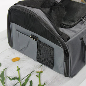 Foldable Pet Car Seat Carrier Bag With Travel Hammock