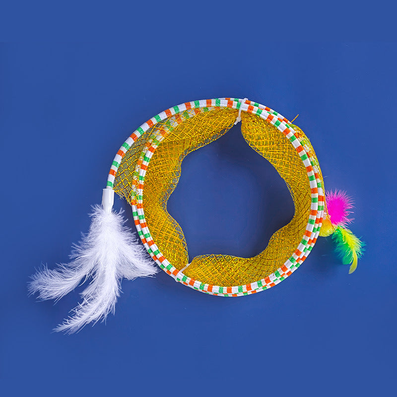 Unleash Playtime with the Foldable Pet Tunnel Toy