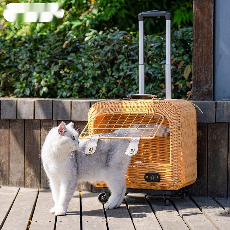Discover the Ultimate Portable Woven Pet Carrier